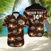 Custom Number And Name Bowling Green Falcons Hawaiian Shirt Basketball Net Grunge Pattern NCAA Gift For Fans hawaiian shirt