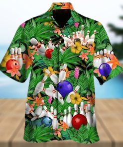 What Happens At Bowling Stays Hawaiian Shirt