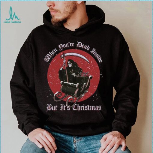 When you’re dead inside but it’s christmas – Devil skull on Christmas, Christmas day ugly sweater