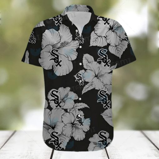 White Sox Hawaiian Shirt Big Hibiscus Pattern Chicago White Sox Gift hawaiian shirt