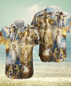 Whole Life Of Jesus Unisex Hawaiian Aloha Shirt