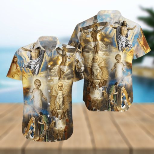 Whole Life Of Jesus Unisex Hawaiian Aloha Shirt