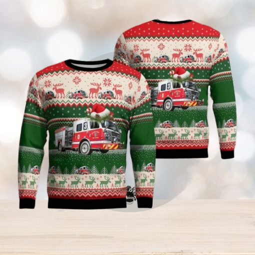 Widewater Volunteer Fire & Rescue, Stafford, Virginia Christmas Aop Christmas Ugly Sweater 3D