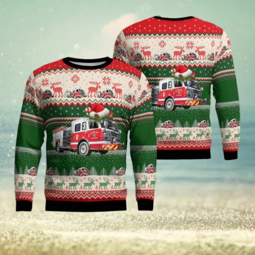 Widewater Volunteer Fire & Rescue, Stafford, Virginia Christmas Aop Christmas Ugly Sweater 3D