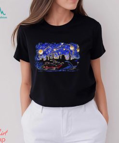 Wile E. Coyote and Road Runner X Van Gogh’s Starry Night cartoon shirt