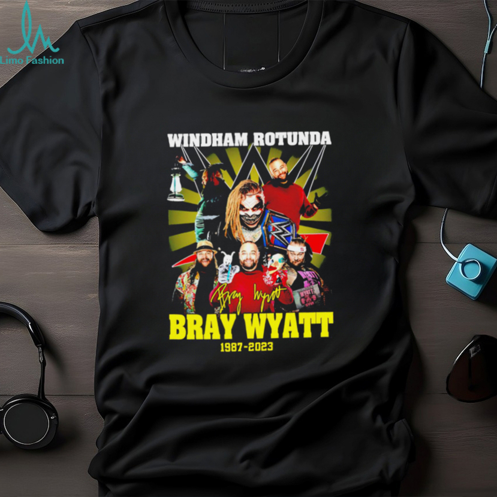 Windham Rotunda Bray Wyatt signature 1987 2023 thank you for the memories  Vintage shirt - Limotees