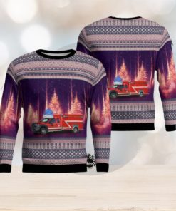 Winston Salem, North Carolina, Forsyth County Fire Division Aop Christmas Ugly Sweater 3D