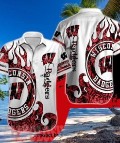 Wisconsin Badgers NCAA For Sport Fans All Over Printed Vacation Hawaiian Shirt