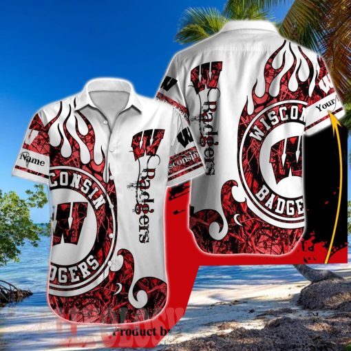 Wisconsin Badgers NCAA For Sport Fans All Over Printed Vacation Hawaiian Shirt