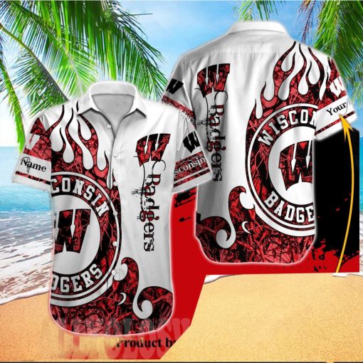 Wisconsin Badgers NCAA For Sport Fans All Over Printed Vacation Hawaiian Shirt