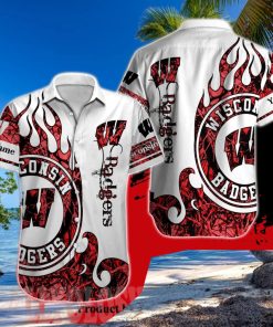 Wisconsin Badgers NCAA For Sport Fans All Over Printed Vacation Hawaiian Shirts