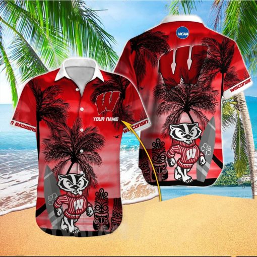 Wisconsin Badgers NCAA Full Print Classic Personalized Hawaii Shirt