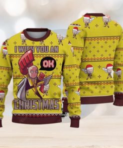 Wish You An Ok Ugly Christmas Sweater Gift For Holiday Funny Christmas