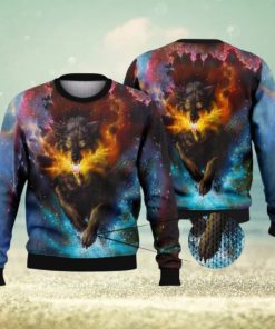 Wolf Blink Full Print 3D Ugly Sweater Christmas Gift Sweater