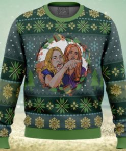 Woman Yelling at Cat Parody Ugly Christmas Sweater