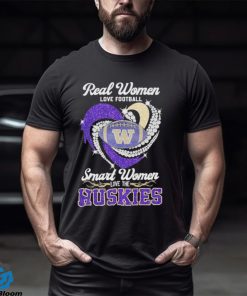 Women Love Football Smart Women Love Washington Huskies Tshirt