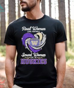 Women Love Football Smart Women Love Washington Huskies Tshirt