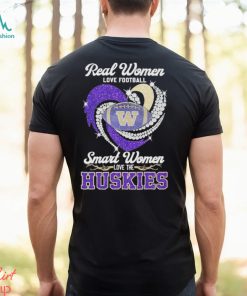 Women Love Football Smart Women Love Washington Huskies Tshirt