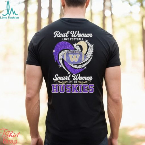 Women Love Football Smart Women Love Washington Huskies Tshirt