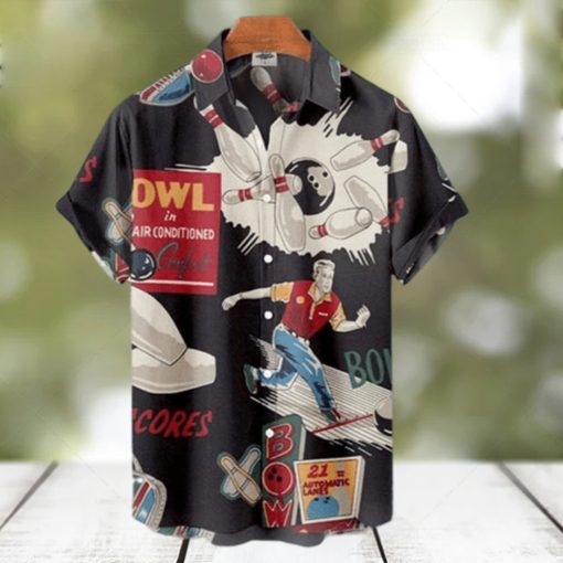 Women s Vintage 50s Bowling Hawaiian Shirt