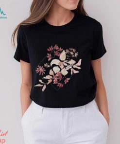 Women’s Watercolor Plants And Flowers Short Sleeve Tee Florals Casual T Shirt Hand Drawn Botanical Shirt Plus Size Clothing Plant Lover Hoodie Classic