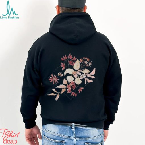 Women’s Watercolor Plants And Flowers Short Sleeve Tee Florals Casual T Shirt Hand Drawn Botanical Shirt Plus Size Clothing Plant Lover Hoodie Classic