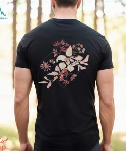 Women’s Watercolor Plants And Flowers Short Sleeve Tee Florals Casual T Shirt Hand Drawn Botanical Shirt Plus Size Clothing Plant Lover Hoodie Classic