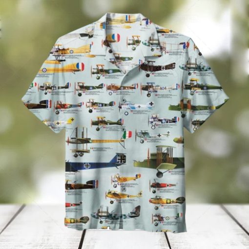 World War I Aircraft Hawaiian Shirt