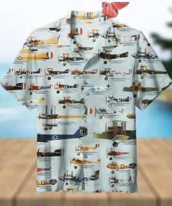 World War I Aircraft Retro Collection Hawaiian Shirt