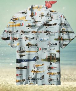 World War I Aircraft Retro Collection Hawaiian Shirt