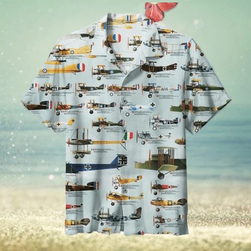 World War I Aircraft Retro Collection Hawaiian Shirt