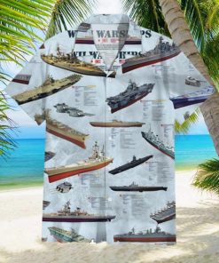 World War Ii Ships Hawaiian Shirt