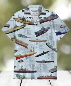 World War Ii Ships Hawaiian Shirt