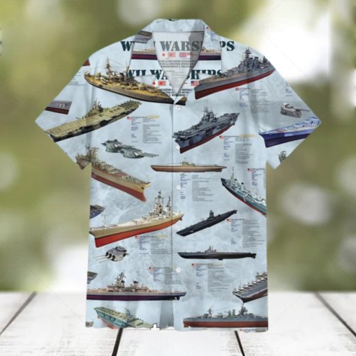 World War Ii Ships Hawaiian Shirt