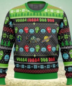 Wubba Lubba Rick and Morty Ugly Christmas Sweater