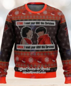 Xmas Akira Project Tetsuo Shima x Kaneda Shotaro Ugly Christmas Sweater