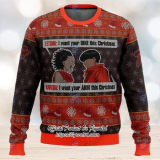 Xmas Akira Project Tetsuo Shima x Kaneda Shotaro Ugly Christmas Sweater