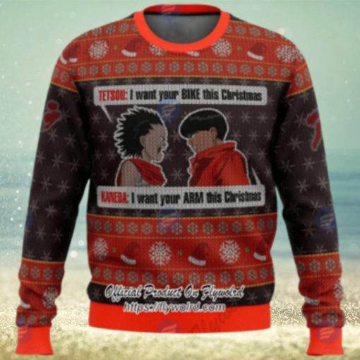 Xmas Akira Project Tetsuo Shima x Kaneda Shotaro Ugly Christmas Sweater