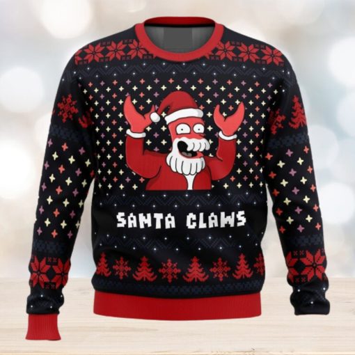 Xmas Ugly sweater Santa Claws Zoidberg Futurama Ugly Christmas 3D Sweater Gift For Men And Women