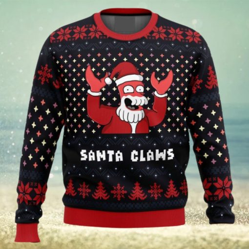 Xmas Ugly sweater Santa Claws Zoidberg Futurama Ugly Christmas 3D Sweater Gift For Men And Women