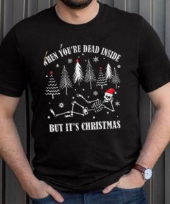 Xmas When You're Dead Inside But It's Christmas Ugly Sweater Pullover Hoodie Clothing, Shoes Jewelry