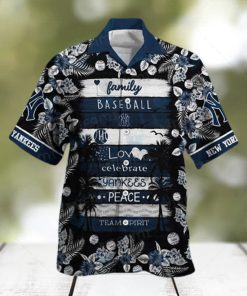 Yankees Hawaiian Shirt Baseball Love Peace New York Yankees Gift hawaiian shirt