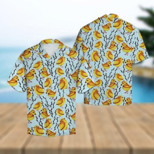 Yellow Chicken Hawaiian Shirt