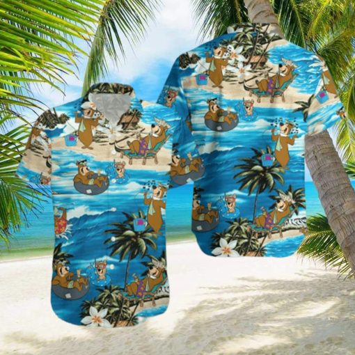 Yogi Bear Pirates Of Caribbean And Friends Holiday Hawaiian Shirt