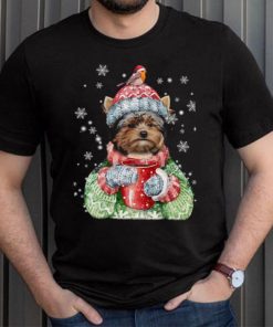 Yorshire Terrier Wearing Ugly Christmas Shirt Yorshire Terrier Coffee