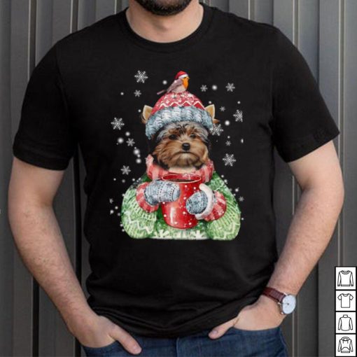 Yorshire Terrier Wearing Ugly Christmas Shirt Yorshire Terrier Coffee