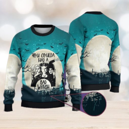 You Coulda Had A Bad Witch Christmas Ugly Sweater 3D Hocus Pocus Halloween – Home Decor, Personalized Gifts for Every Occasion