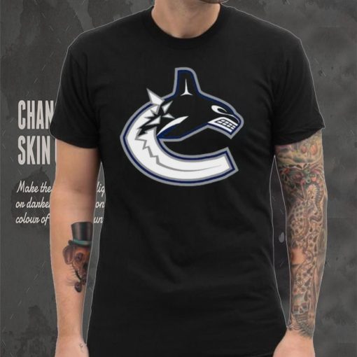 Youth Vancouver Canucks Levelwear Navy Team Podium Core Fleece Pullover shirt