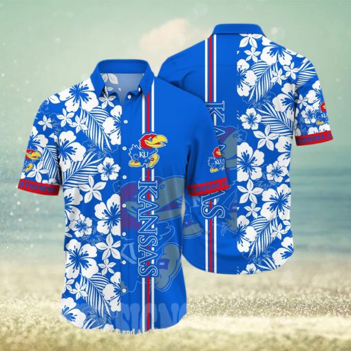 ansas Jayhawks NCAA Flower 3D All Over Printed Hawaiian Shirt