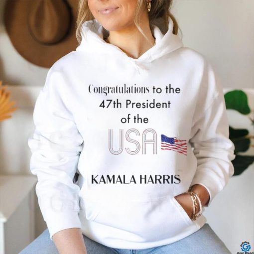 congratulations to 47th president of us kamala harris shirt